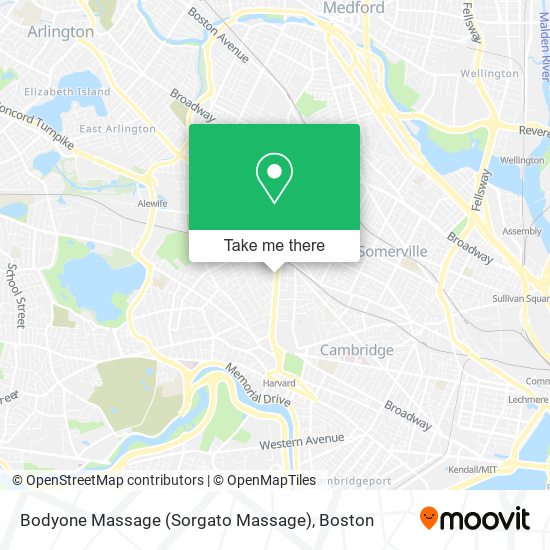 Mapa de Bodyone Massage (Sorgato Massage)