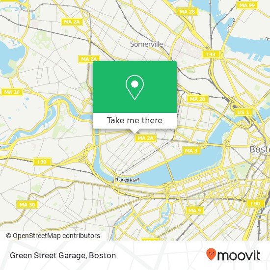 Green Street Garage map