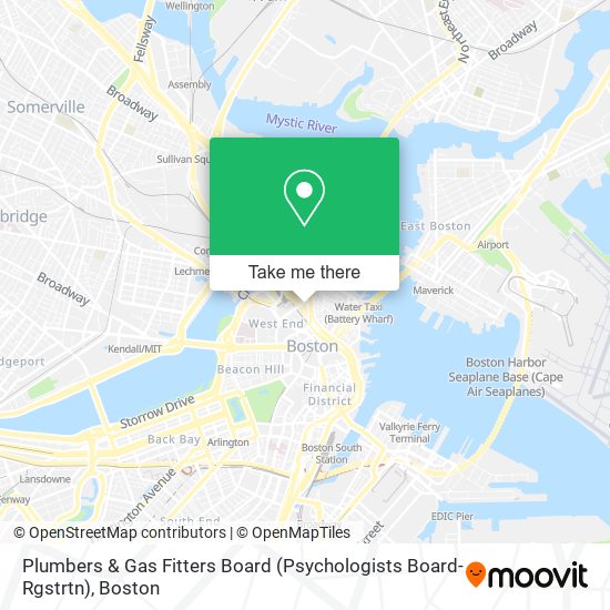 Plumbers & Gas Fitters Board (Psychologists Board-Rgstrtn) map