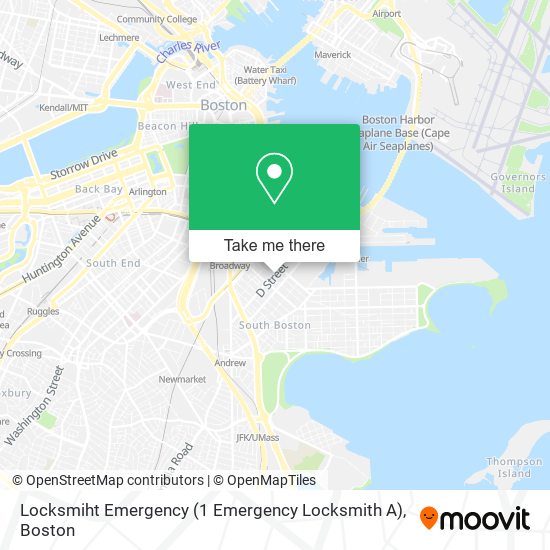 Mapa de Locksmiht Emergency (1 Emergency Locksmith A)