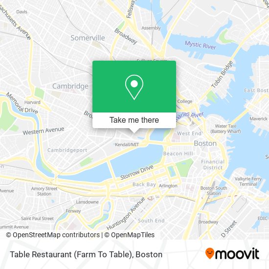 Table Restaurant (Farm To Table) map