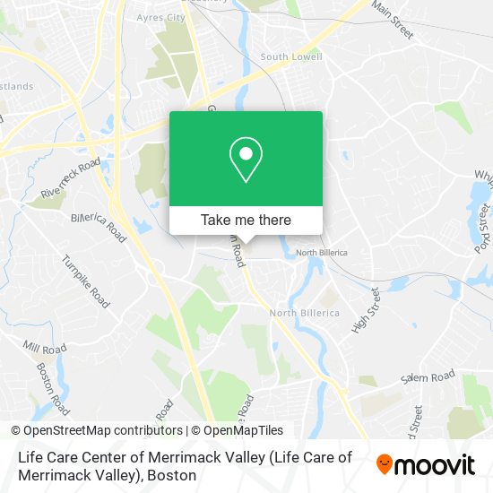 Mapa de Life Care Center of Merrimack Valley