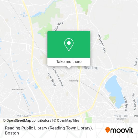 Mapa de Reading Public Library (Reading Town Library)