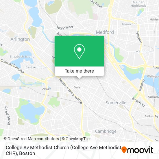 Mapa de College Av Methodist Church (College Ave Methodist CHR)