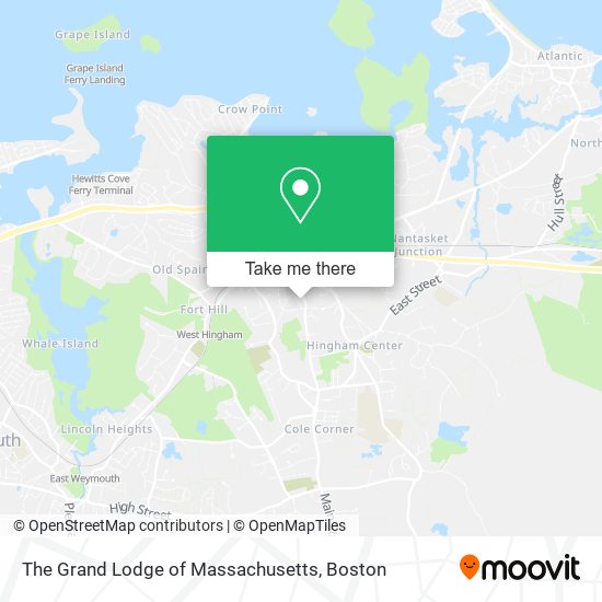 The Grand Lodge of Massachusetts map