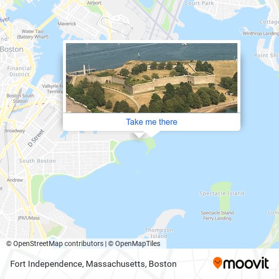 Fort Independence, Massachusetts map