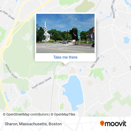 Mapa de Sharon, Massachusetts