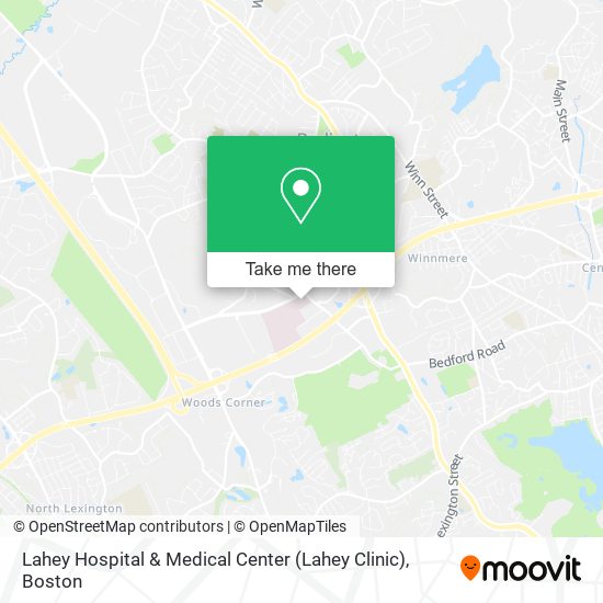 Lahey Hospital & Medical Center (Lahey Clinic) map