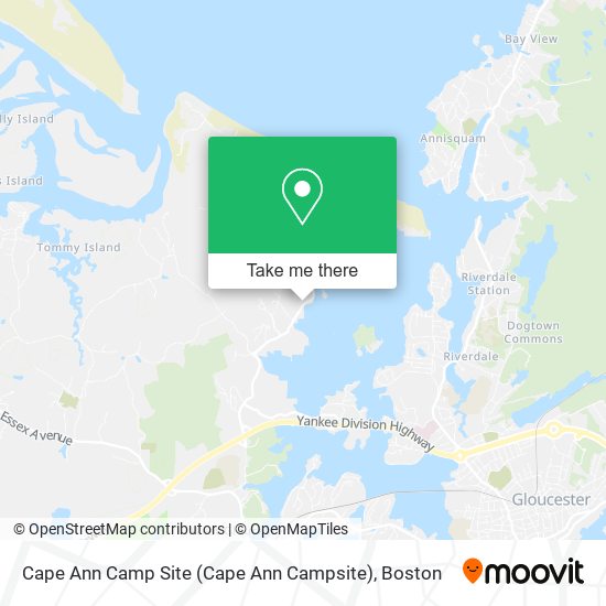 Mapa de Cape Ann Camp Site (Cape Ann Campsite)