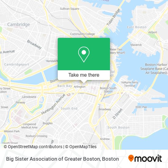 Mapa de Big Sister Association of Greater Boston