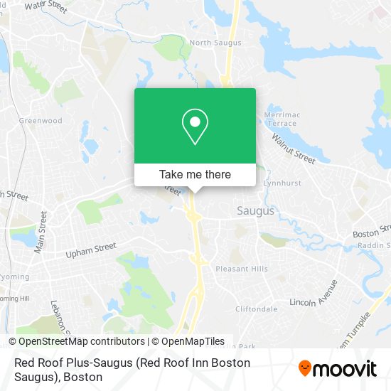 Mapa de Red Roof Plus-Saugus (Red Roof Inn Boston Saugus)