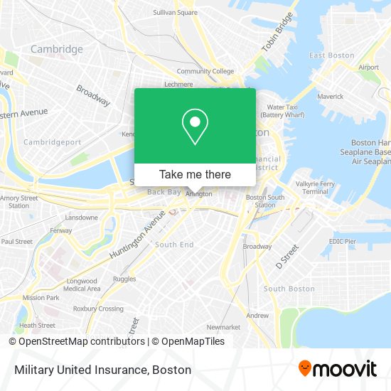 Military United Insurance map