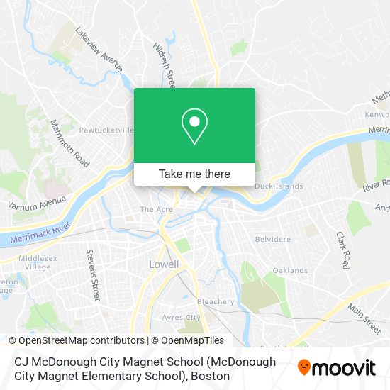 CJ McDonough City Magnet School map