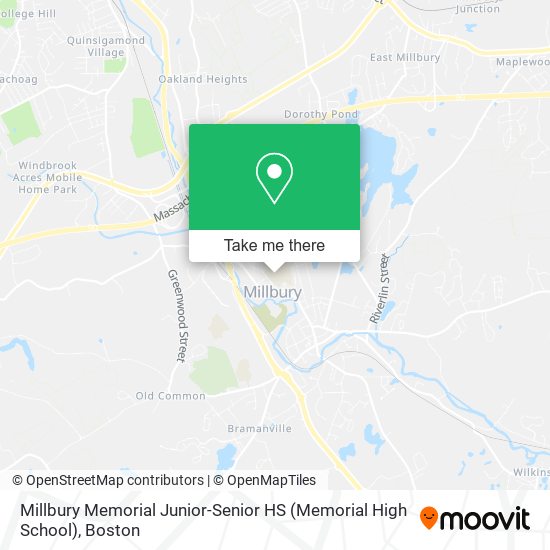 Millbury Memorial Junior-Senior HS (Memorial High School) map
