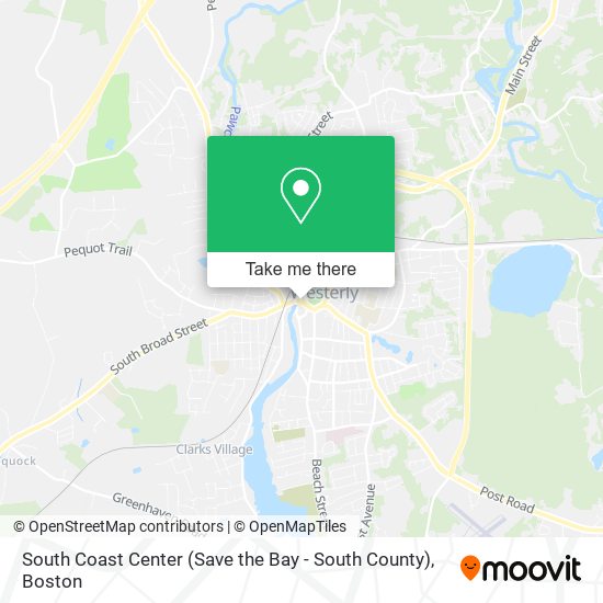 South Coast Center (Save the Bay - South County) map