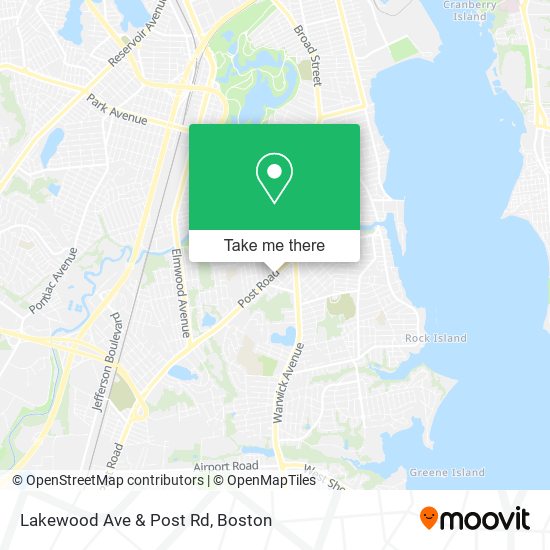 Mapa de Lakewood Ave & Post Rd