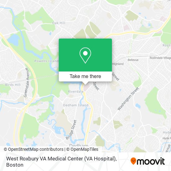 Mapa de West Roxbury VA Medical Center (VA Hospital)