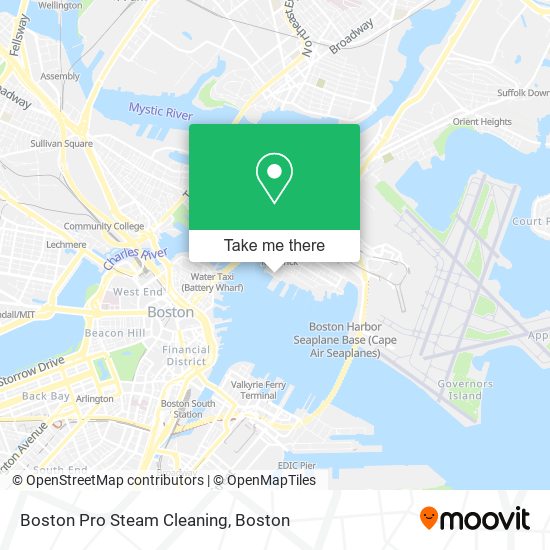 Mapa de Boston Pro Steam Cleaning