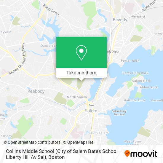 Collins Middle School (City of Salem Bates School Liberty Hill Av Sal) map