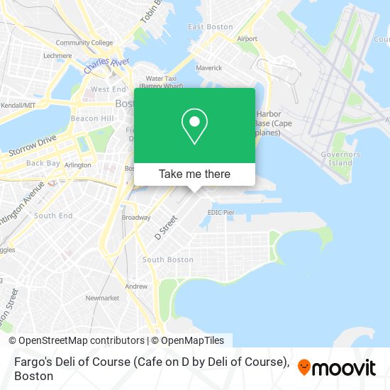Mapa de Fargo's Deli of Course (Cafe on D by Deli of Course)