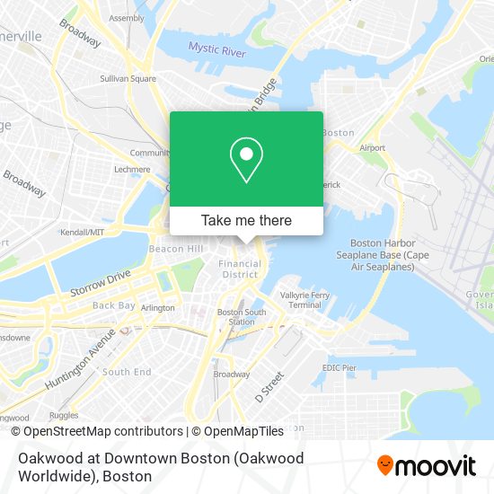 Oakwood at Downtown Boston (Oakwood Worldwide) map