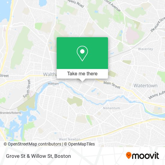 Grove St & Willow St map