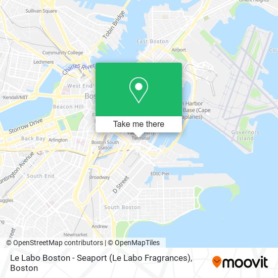 Le Labo Boston - Seaport (Le Labo Fragrances) map