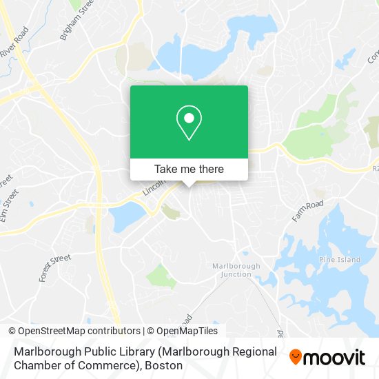 Mapa de Marlborough Public Library (Marlborough Regional Chamber of Commerce)