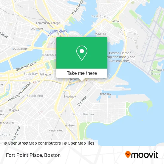 Fort Point Place map