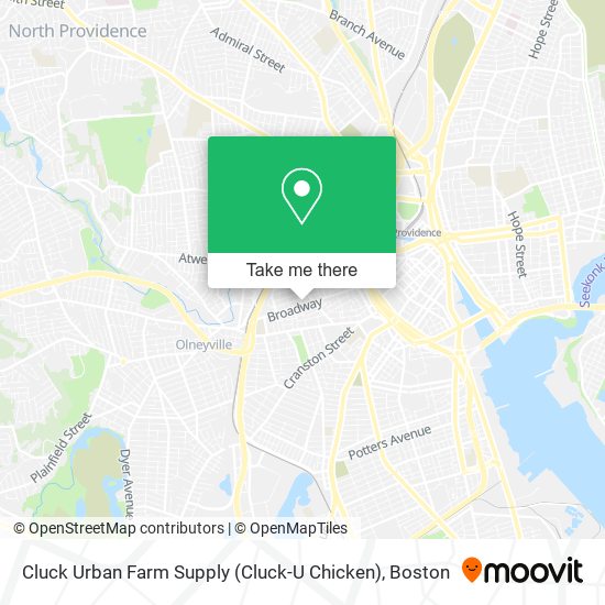 Mapa de Cluck Urban Farm Supply (Cluck-U Chicken)