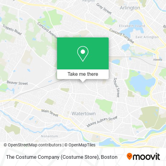 The Costume Company (Costume Store) map