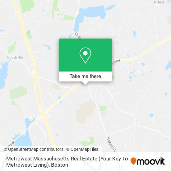 Metrowest Massachusetts Real Estate (Your Key To Metrowest Living) map
