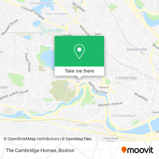 Mapa de The Cambridge Homes