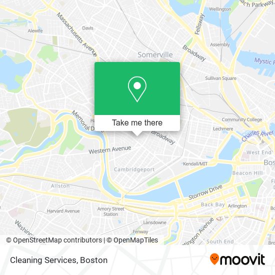 Cleaning Services map