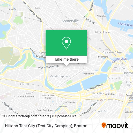 Mapa de Hilton's Tent City (Tent City Camping)