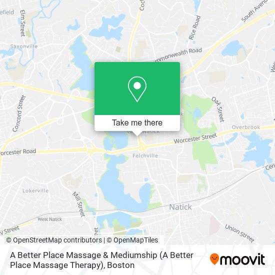 A Better Place Massage & Mediumship map
