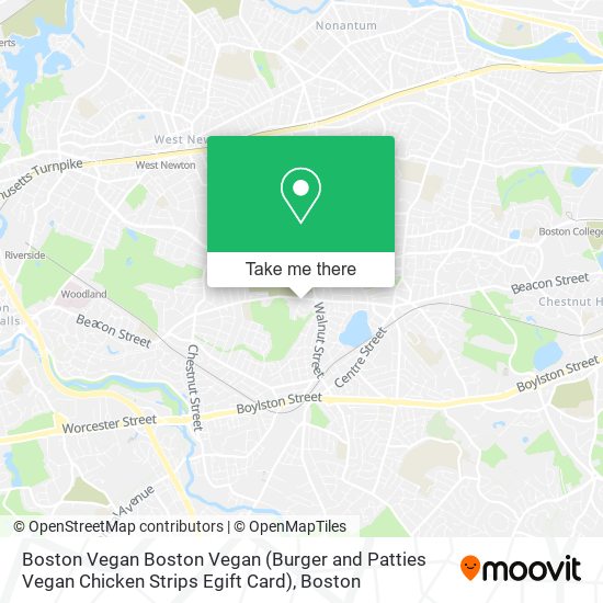 Mapa de Boston Vegan Boston Vegan (Burger and Patties Vegan Chicken Strips Egift Card)