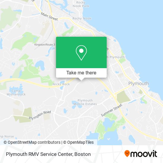 Mapa de Plymouth RMV Service Center