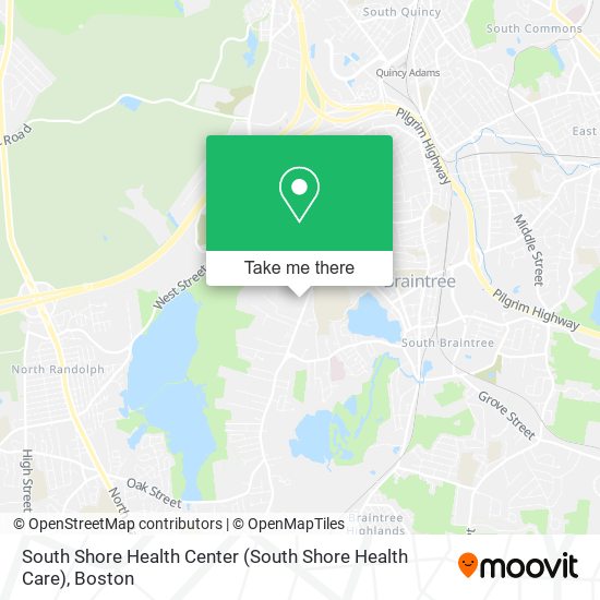 South Shore Health Center map