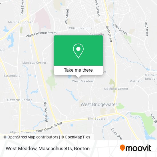 West Meadow, Massachusetts map