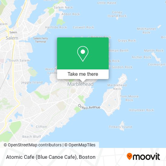 Atomic Cafe (Blue Canoe Cafe) map