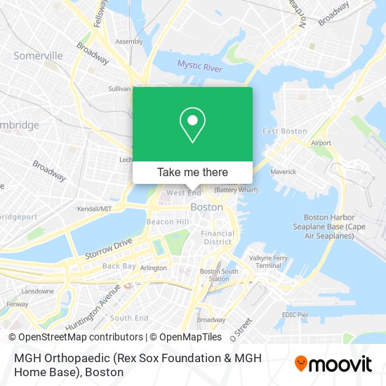 Mapa de MGH Orthopaedic (Rex Sox Foundation & MGH Home Base)