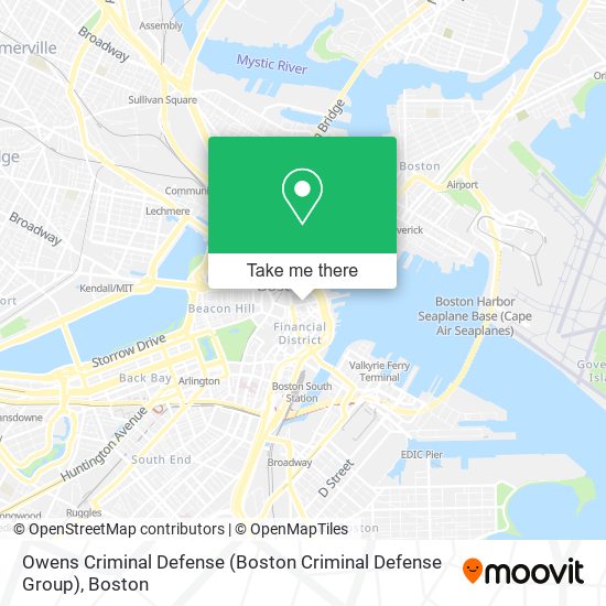 Mapa de Owens Criminal Defense (Boston Criminal Defense Group)