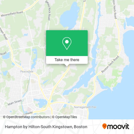 Hampton by Hilton-South Kingstown map