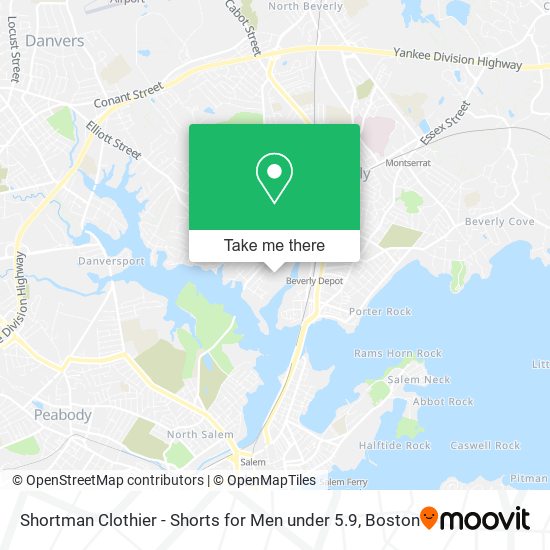 Mapa de Shortman Clothier - Shorts for Men under 5.9