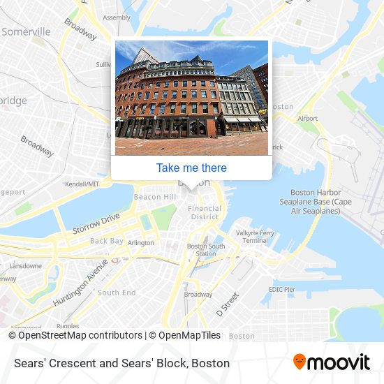 Mapa de Sears' Crescent and Sears' Block