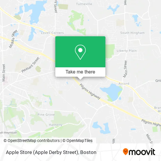 Mapa de Apple Store (Apple Derby Street)
