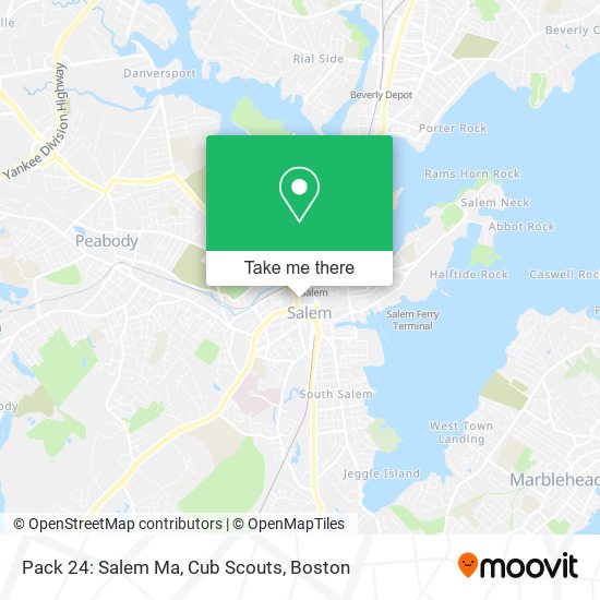 Mapa de Pack 24: Salem Ma, Cub Scouts