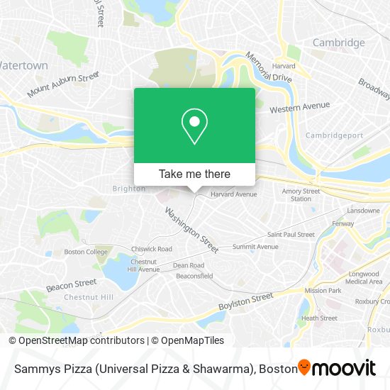 Mapa de Sammys Pizza (Universal Pizza & Shawarma)