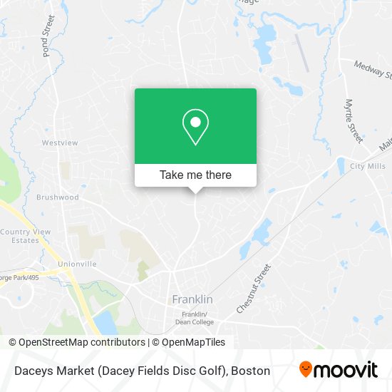 Daceys Market (Dacey Fields Disc Golf) map
